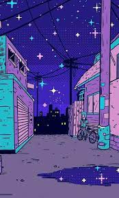 Search, discover and share your favorite anime aesthetic gifs. Wallpaper Night And Purple Image Aesthetic Wallpaper Anime 579x960 Wallpaper Teahub Io