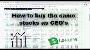We did not find results for: How To See What Stocks Ceo S Are Buying Youtube