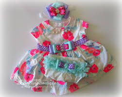Baby Girl Easter Dress Complete Easter Dress Outfit Set Newborn Easter Dress Boomers Headband L Newborn Easter Dress Girls Easter Dresses Baby Girl Easter