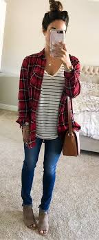 Black And White Button Up Shirt Outfit Winter Outfits Red Black And White Long Sleeved Button Up Shirt Casual Fall Outfits Fashion Fall Outfits