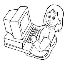 We offer coloring pages that you can color on the computer we create our own unique coloring pages and. A Girl With Her Computer Coloring Page Coloring Sun In 2021 Coloring Pages Coloring Pages For Girls Coloring Pictures
