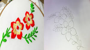 See more ideas about embroidery, embroidery patterns, embroidery designs. How To Make Flower Design Drawing For Hand Embroidery Youtube