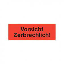 Packband mit hinweis vorsicht zerbrechlich ► vermeiden sie fahrlässigen umgang mit dem paket dank fortlaufender kennzeichnung ☆ reißfest ✓ vorsicht !zerbrechlich! Warnetiketten Vorsicht Zerbrechlich