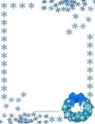Blue Snowflakes Arranged Around The Page Border Free Christmas Borders Christmas Border Free Christmas Printables Blue decorated christmas trees silhouettes textile vector. free christmas printables