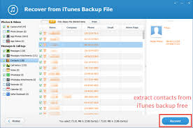 Free Ways To Extract Recover Iphone Contacts From Backup Iphone Backup Free Iphone
