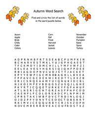 When you create your puzzle, please check it over it carefully to be sure unintended words were not added by our random letter generator. Fall Word Search Worksheet Education Com