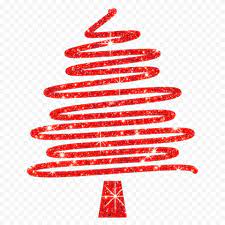 Hd Creative Red Glitter Christmas Tree Ribbon Line Style Png Ribbon On Christmas Tree Glitter Christmas Red Glitter