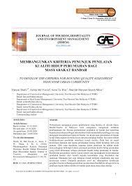 Menterinya masa kini adalah zuraida kamaruddin. Pdf Membangunkan Kriteria Penunjuk Penilaian Kualiti Hidup Perumahan Bagi Masyarakat Bandar To Develop The Criteria For Housing Quality Assessment Indicator Urban Community