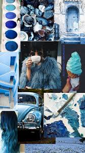Blue Mood Board Mood Wallpaper Mood Board Collage Background