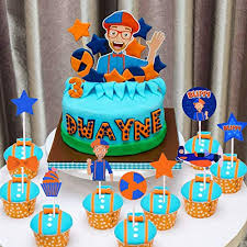 Get a blippi birthday party delivered to your door. 24pcs Set Blippi Cake Toppers Picks Cupcake Decoration Kids Birthday Party Supplies Gift Amazon Ae Grocery