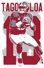 Tua Tagovailoa Art Print Alabama Crimson Tide Free Shipping In 2020 Alabama Crimson Tide Crimson Tide Football Alabama Crimson