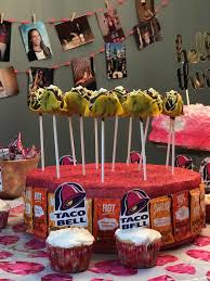 Taco Bell Cake Pops 30th Birthday Party Taco Party Decorations 2nd Birthday Party Themes Taco Party
