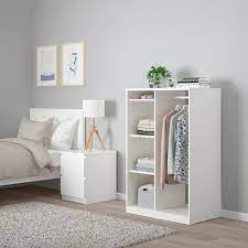 Syvde Open Wardrobe White Ikea Ikea Bedroom Furniture Ikea Bedroom Sets Bedroom Sets For Sale