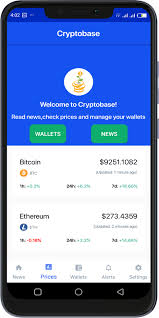 cryptobase manage your cryptocurrency wallets price chart