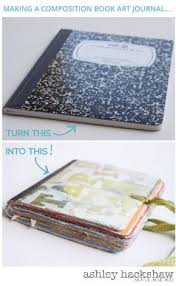 Making A Composition Book Art Journal Boeken Knutselen Boek Maken Handgemaakte Boeken