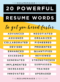 Resume Power Words Free Resume Tips Resume Template Resume Words Action Words Resume Tips College Resume He Resume Power Words Resume Advice Resume Words