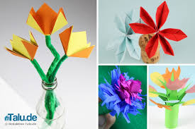 Weitere ideen zu basteln, papierblumen basteln vorlagen, papierblumen basteln. Papierblumen Basteln Mit Kindern 4 Ideen Fur Farbenfrohe Blumen Talu De