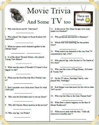 You merely print the answer out if you have the students fill out a short kind with their answers. Movie Tv Trivia Covers A Wide Spectrum Of Viewing Entertainment