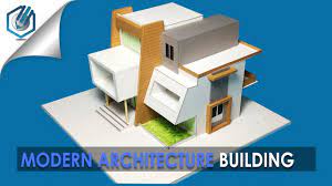 Model Making Of Modern Architectural Building 9 Youtube Architecture Model House Architecture Modern Architecture Building
