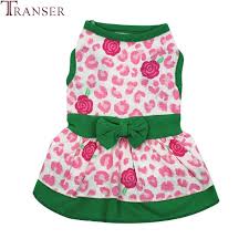 Us 1 25 30 Off Transer Floral Print Pink Green Dog Cotton Dress With Bowknot 80628 In Dog Dresses From Home Garden On Aliexpress Com Alibaba