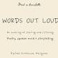 Words Out Loud - Poetry Night - XCGG+2FW Riptide Surf House Event Image