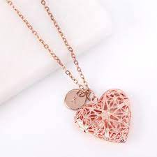 5 out of 5 stars. Rose Gold Heart Locket Bridesmaid Picture Memento Locket Etsy