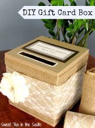 The border was made by cutting up some of the ribbon and securing it to the edges of the card stock with double sided tape. How To Make An Easy Wedding Gift Card Box