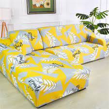 Maybe you would like to learn more about one of these? Yellow Grey Leaves Sofa Cover Stretch Furniture Covers Sofa Covers Living Room Slipcover Couch Cover Buy At A Low Prices On Joom E Commerce Platform