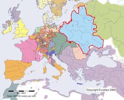 Map Of Europe 1600 Showing The Location Of Poland Lithuania Europe Map Poland History European Map