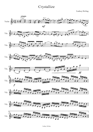 Lindsey Stirling Dance Of The Sugar Plum Fairy Sheet Music Crystallize Lindsey Stirling Violin Sheet Music Violin Music Lindsey Stirling
