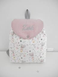 backpack child fairy mouse or personalized minnie embroidered bag nursery school kindergarten girl gift christmas sac personnalise a dos enfant brode coloriage cerf