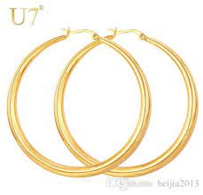 The round earrings hold celtic designs made from delicate wine branches with diamonds surrounding them. 2021 Gold Color Hiphop Big Hoop Earrings Stainless Steel Jewelry Simple Style Trendy Circle Round Earrings Women Gift For Her E365 From Beijia2013 9 02 Dhgate Com