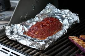 This Grilled Meatloaf Recipe Is A Basic Well Seasoned Meatloaf Mixture The Meatloaf Is Shaped And Finis Grilled Meatloaf Grilled Meatloaf Recipe Bbq Meatloaf