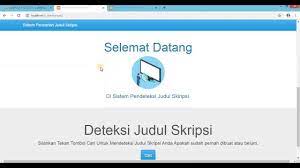 Maybe you would like to learn more about one of these? Sistem Informasi Pencarian Judul Skripsi Sederhana Youtube