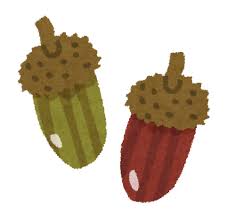 どんぐりのイラスト | かわいいフリー素材集 いらすとや