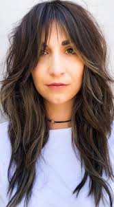 Haircut with layers and curtain bangs. 10 The Best Curtain Bangs For All Hair Types Long Curtain Bangs 2021