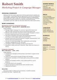 Campaign Manager Resume Samples Qwikresume