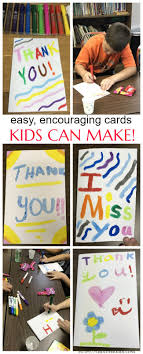 Then deal the cards out one by one, pausing every now and then to make it look like you are thinking. Thoughtful Thursdays Easy Encouraging Cards Kids Can Make Creative K Kids