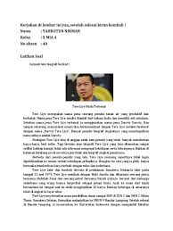 Teks biografi adalah sebuah teks yang menceritakan kisah seseorang, biasanya orang yang berpengaruh di masyarakat, pahlawan atau orang terkenal. Tugas Biografi 2