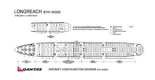 Qantas Airlines Boeing 747 400ge Aircraft Seating Chart