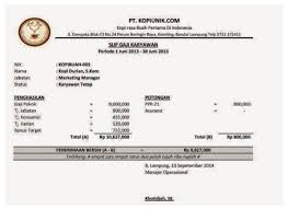 Contoh slip gaji bulanan karyawan swasta terbaru 2017. 25 Contoh Slip Gaji Terlengkap Liputanteknologi