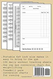 Gym Diary Daily Fitness Journal With One Rep Max And