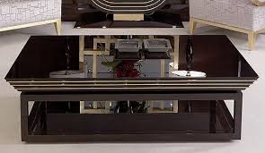 Tl Furniture Cocktail Table High Gloss Walnut Brass Table Coffee Table Design Coffee Table Design Modern Coffee Table