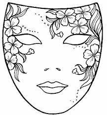 Afbeeldingsresultaat Voor Ausmalbilder Karneval Masken Karneval Maske Ausmalen Faschingsmasken Basteln