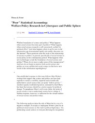 Free political science essay samples. Pdf Poor Statistical Accounting Welfare Policy Research In Cyberspace And Public Sphere