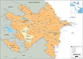 Streets, roads, buildings, highways, airports, railway and bus stations, restaurants, bars, hotels, banks, gas stations, parking lots, post offices, hospitals, pharmacies, markets. Azerbaijan Map Political Worldometer