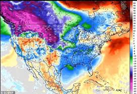 Arctic blast bringing temperatures of -50F - 78 degrees below normal - is  forecast to strike West and Midwest next week : rMapPorn