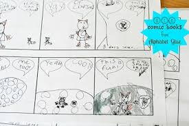 Diy Comic Books From Alphabet Glue I Know A Few Kids Who Will Rock This Comic Book Template Comic Books Diy Comic Books