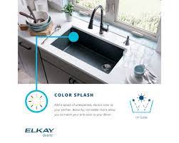Backed by expert customer service. Elkay Quartz Classic 33 X 20 X 9 1 2 Equal Double Bowl Undermount Sink With Aqua Divide Bisque