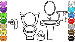 If you want to download the picture, please view original size button, and you can go to image link. Toilet Room Coloring Pages For Children Youtube